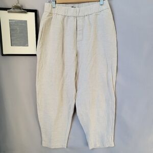 7115 by Szeki Signature Gauze Linen Elastic Waist Pull Up Trouser Pant S